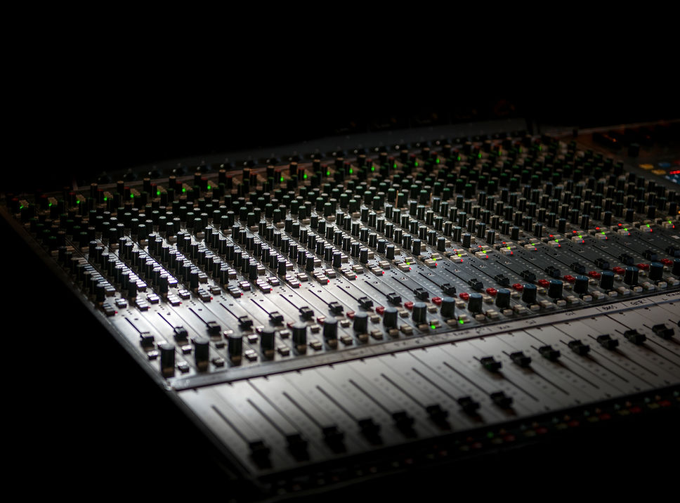 sound mixing board