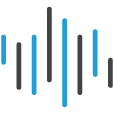 Abacus Entertainment blue and gray Logo